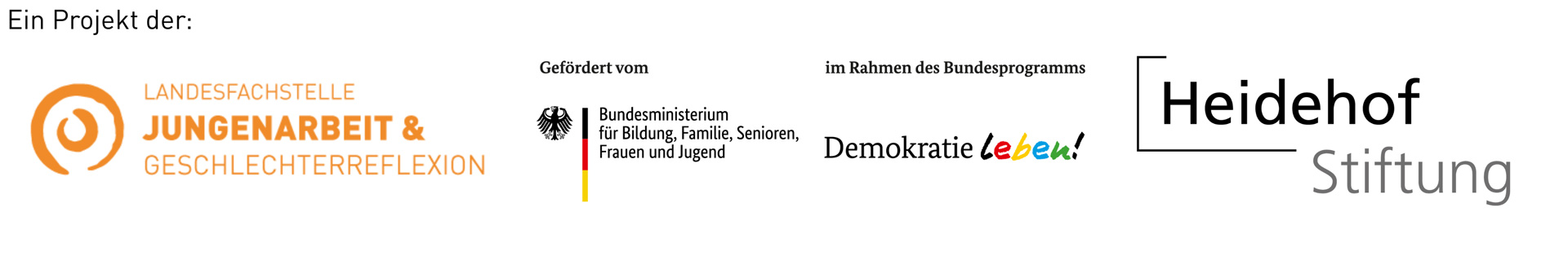 Logos der Fördernden für das Projekt