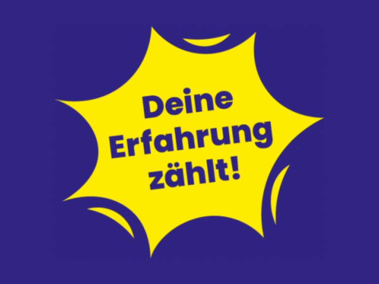 Deine Erfahrung zählt!