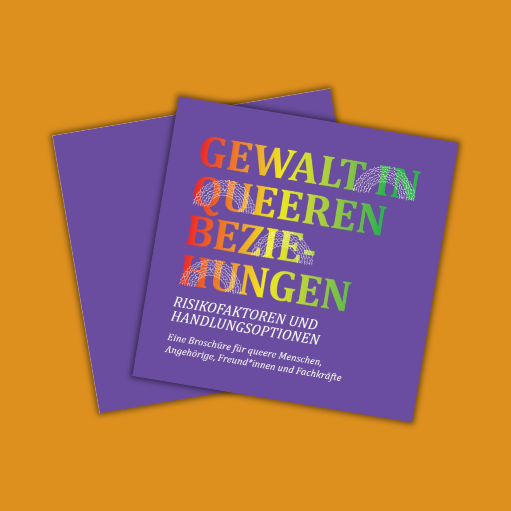 Broschüre Gewalt in queeren Beziehungen