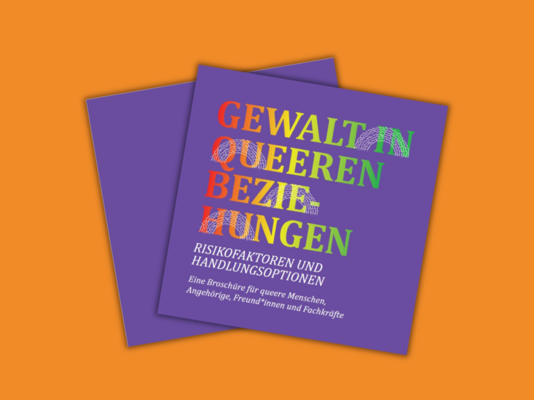 Broschüre Gewalt in queeren Beziehungen